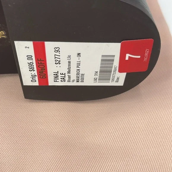 Stuart Weitzman Women Maverick Pull On Moto Booties Size US 7B Walnut Leather - Picture 7 of 9